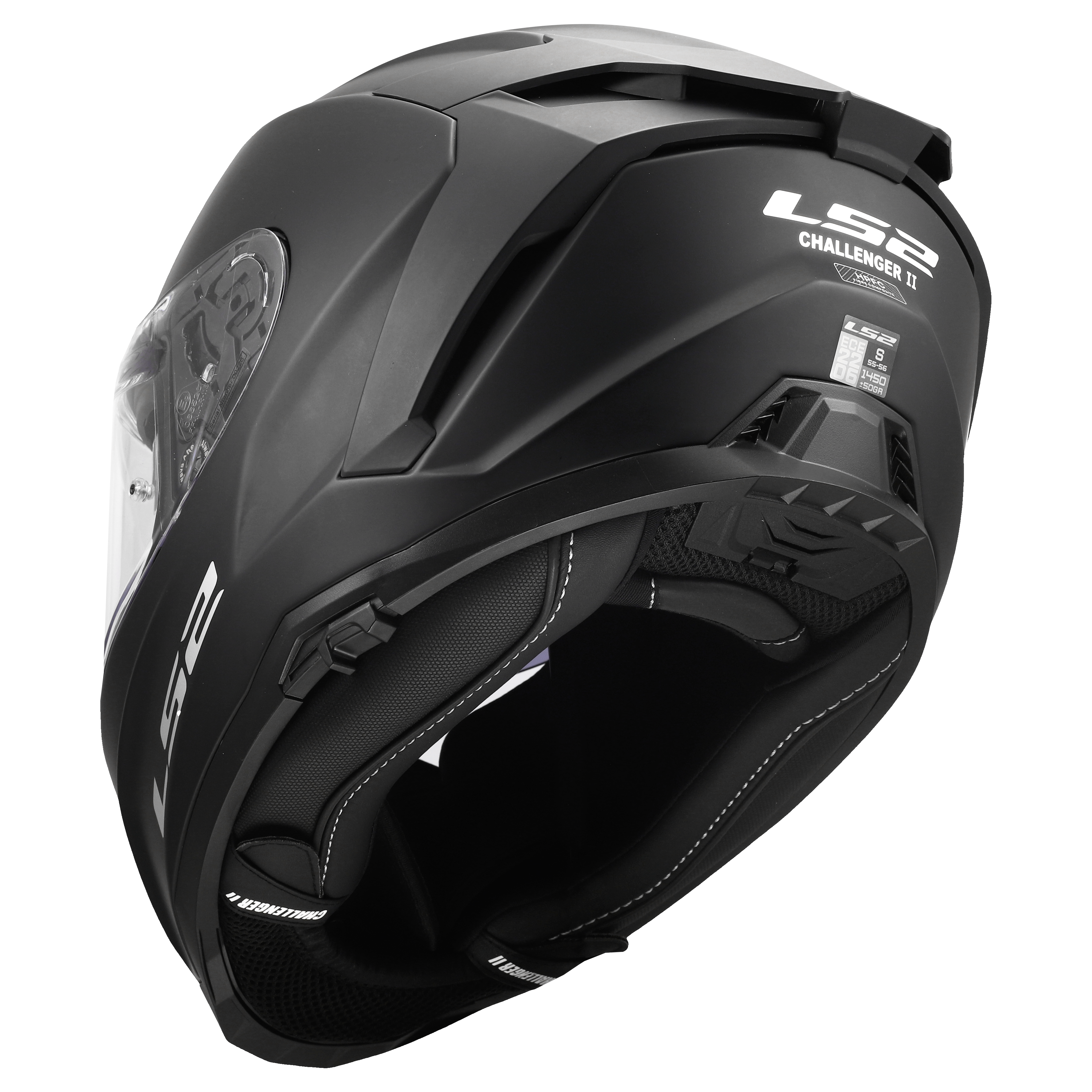 LS2 FF817 CHALLENGER II SOLID MATT BLACK 168170011 (12)